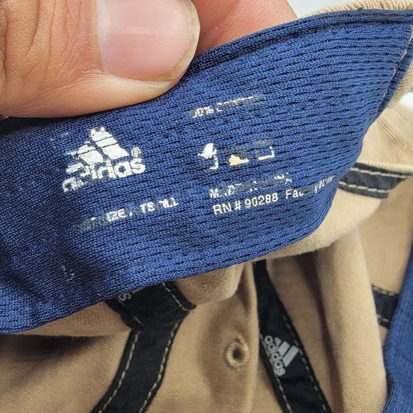 Adidas Beige Dad Hat Cap Casual Adjustable Outdoors Work Wear Comfort - Picture 8 of 9